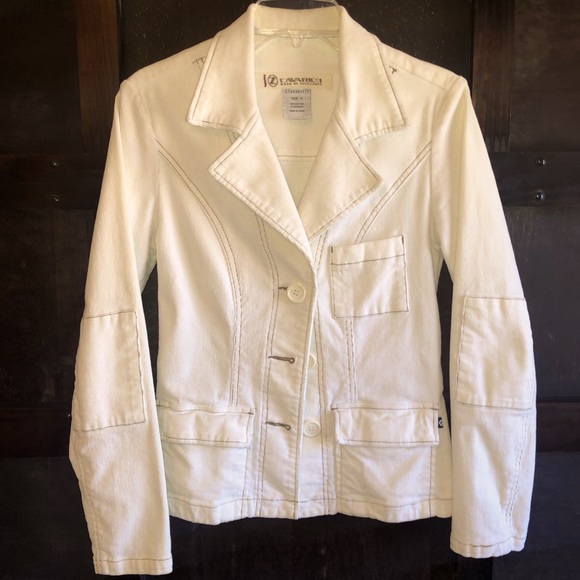 Z. Cavaricci Jackets & Blazers - VTG Corduroy! Z. CAVARICCI White Jacket Blazer Coat Women’s Small